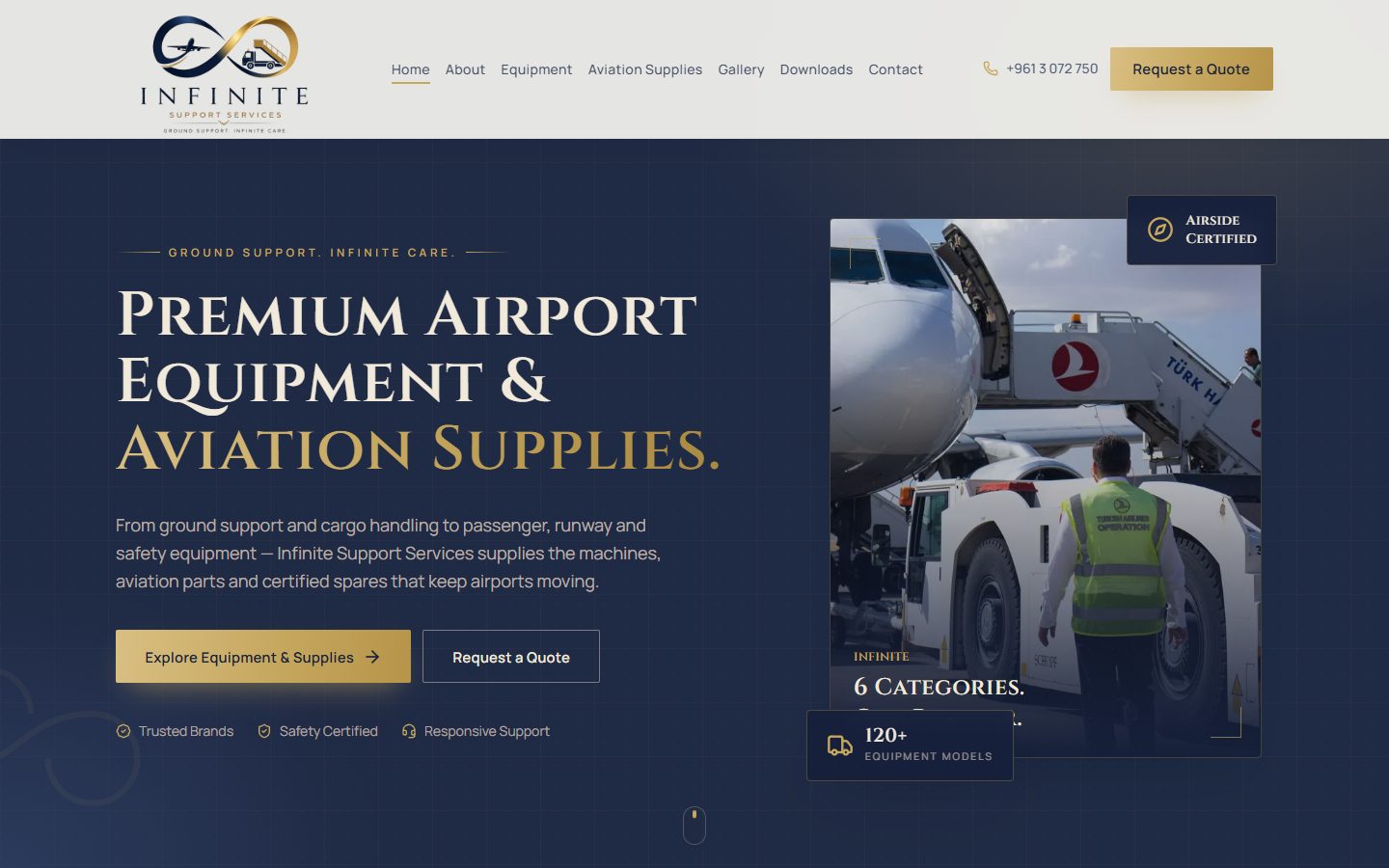 Infinite Support Services website