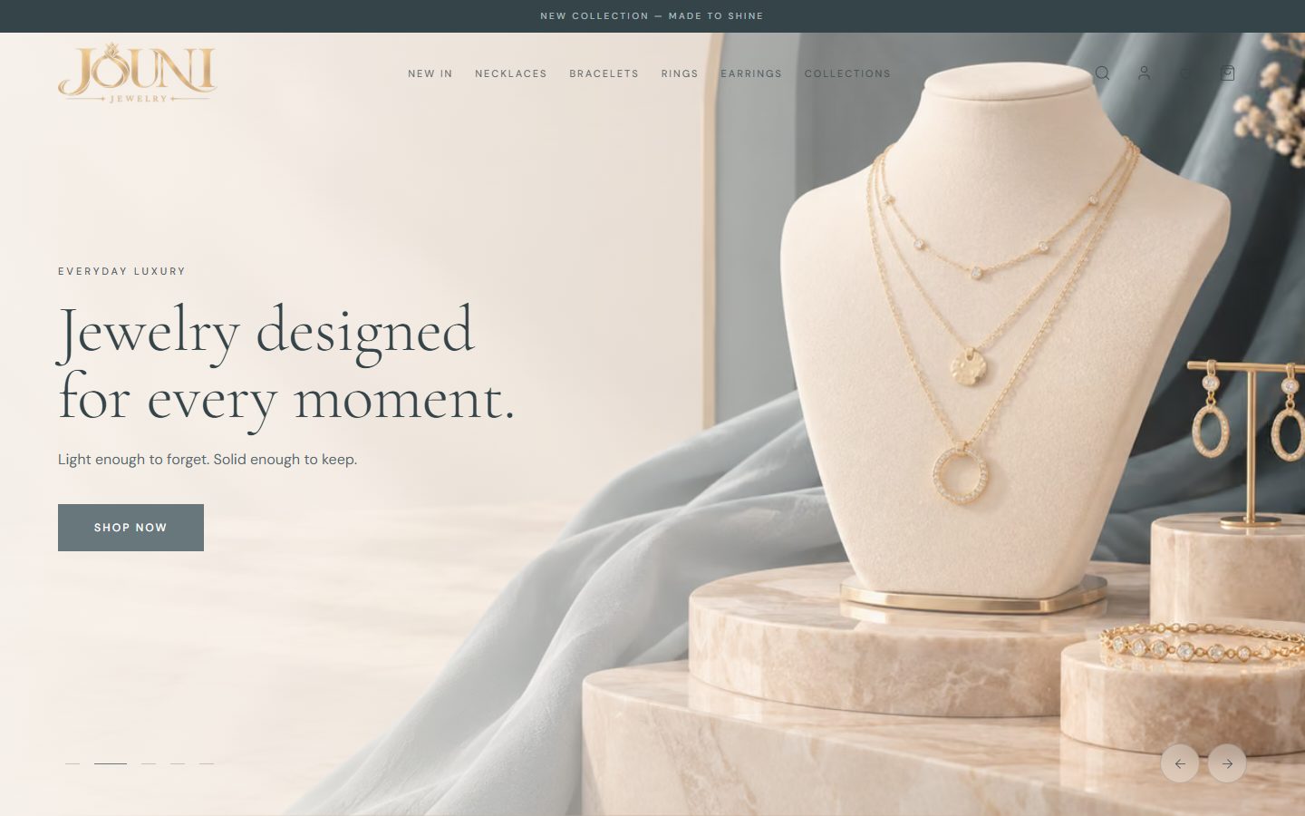Jouni Jewelry website
