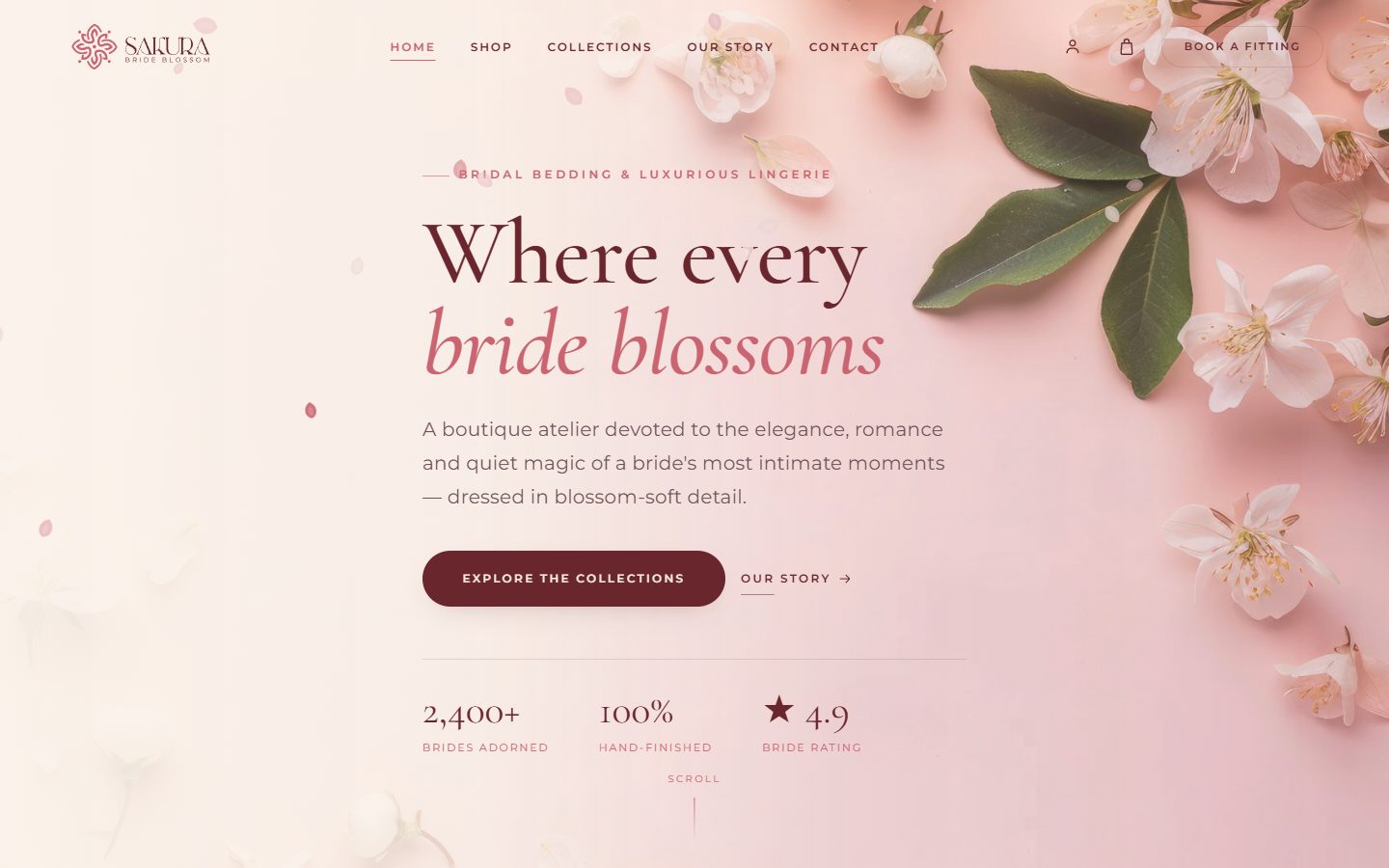Sakura Bride website
