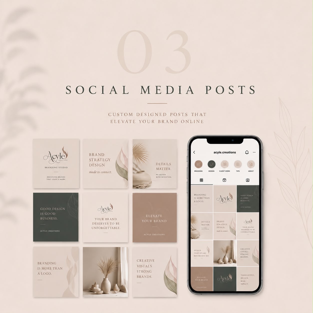 Portfolio project — Acyle Creations