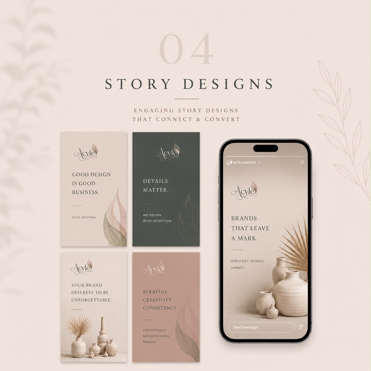 Story designs content creation